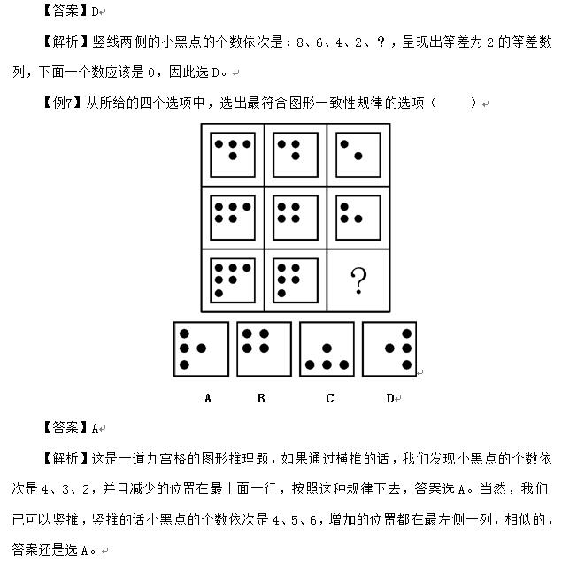 2017吉林省考行测备考:玩转图形推理之第一系列—点(3