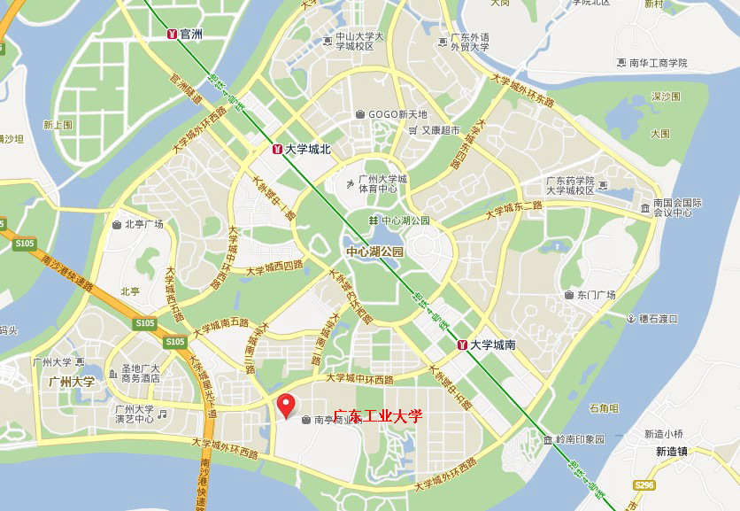 2017广州公务员考试广东工业大学(大学城校园)考场地图及乘车路线